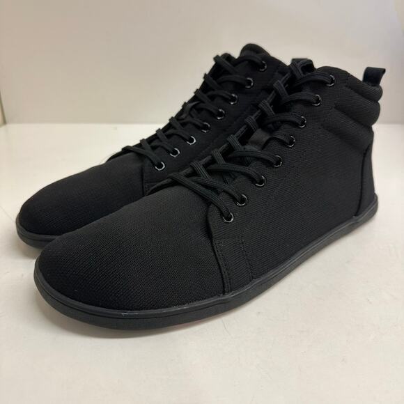 NWOT Feelgrounds Highrise Knit Barefoot Minimalist Sneaker Triple Black US 13 - Picture 1 of 9